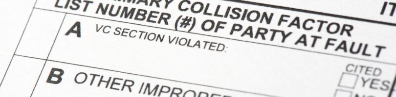 South Carolina Police accident report