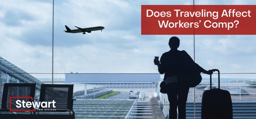 branded image with background of person in airport watching plane take off