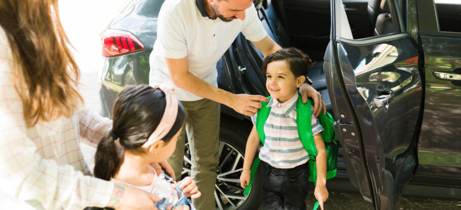 carpooling with school aged children