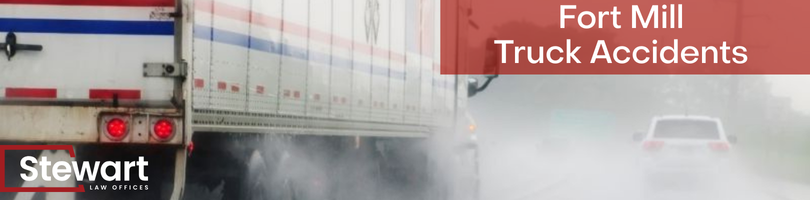 branded image with background of truck and suv driving on wet roadway