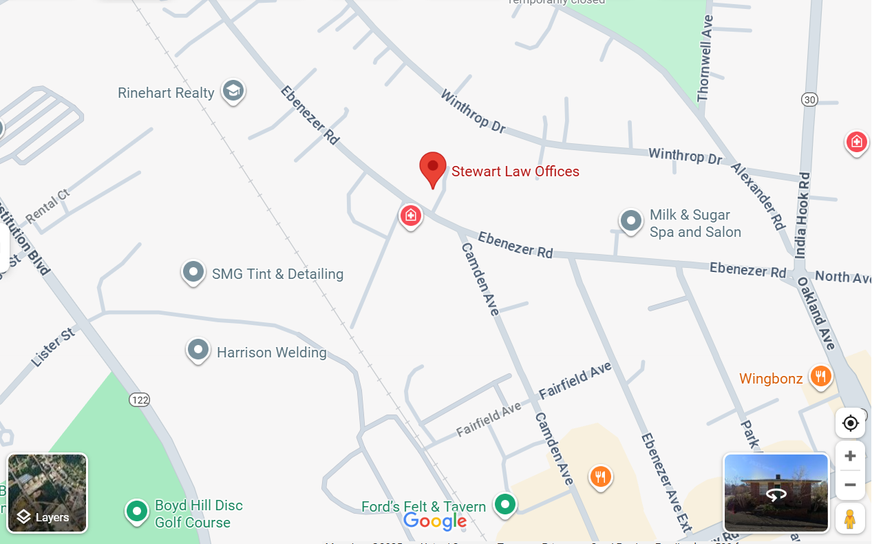 Stewart Law Offices, Rock Hill, SC Map